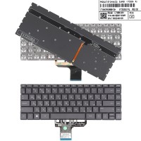Клавиатура для HP Pavilion 13-an series, RU, (Gray, с подсветкой, L13650-251)
