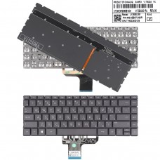 Клавиатура для HP Pavilion 13-an series, RU, (Gray, с подсветкой, L13650-251)