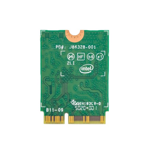 Плата WiFi+Bluetooth Intel AX201NGW (M.2 2230, 2.4Gbps 802.11ax+BT5.0, MIMO 2x2, 0XVV0P)