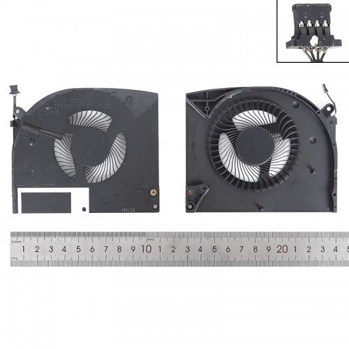 Вентилятор для ноутбука Dell Alienware M17 R2 P41E series, (CPU FAN, DC 12V 1A, FLHX DFS2400121H0T, Original)