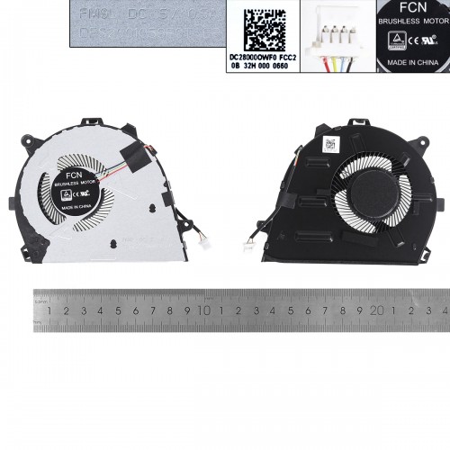 Вентилятор для ноутбука Lenovo Ideapad 5-14IIL05 5-14ARE05 5-14ITL05 5-14ALC05, (DC 5V, FM9L DFS2001059F0T, DC28000OWF0, Original)
