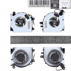 Вентилятори для MSI GF75 MS-17F1 MS-17F2 MS-17F4 MS-17F5 series, (CPU+GPU fan, PAAD06015SL-N415, PAAD06015SL-N416, Аналог)