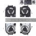 Вентиляторы 12V CPU+GPU для ноутбука Dell G15 5510 5511 5515 5520, RTX3050/RTX3060, (FN9R DFSCK22105182Q, FN9S DFSCK22115181T, Original)