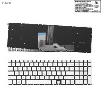 Клавиатура для HP Envy 17-cg, x360 15-ED series, US, (Silver, з підсвіткою, 9Z.NEZSC.E01, PK1328B1B00)