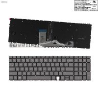 Клавиатура для HP Envy 17-cg, x360 15-ED series, US, (Gray, с подсветкой, 9Z.NEZSC.E01, PK1328B1B00)