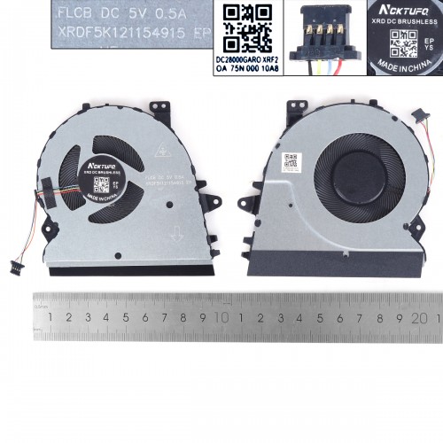 Вентилятор для ноутбука Asus UX431DA UX431FA UX431FL UX431FN X431FA X431FL, (CPU FAN 5V, 13NB0MB0P01011, FLCB DFS5K121154915, HC)