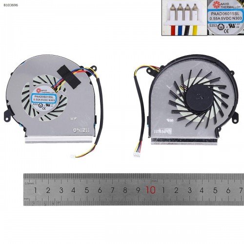 Вентилятор кулер для ноутбука MSI GE62VR GP62MVR MS-16J9 MS-16JB (4pin GPU fan, PAAD06015SL-N371, Аналог)