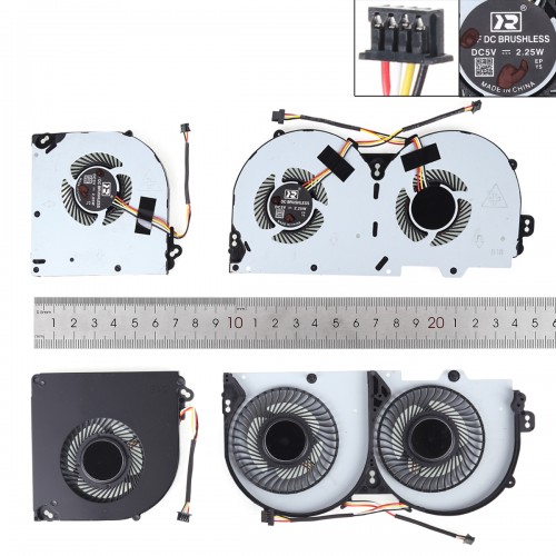 Вентиляторы для ноутбука Clevo T96 T96E T96C T97 T97C T97E P950EN series (4pin CPU+GPU fan, 6-31-P95E2-101, 6-31-P95E2-501, Аналог)