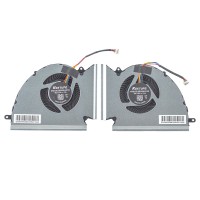 Вентилятори для MSI GP76 GE76 WE76 MS-17K2 MS-17K3 MS-17K4, (12V CPU+GPU 4pin fans, Аналог)