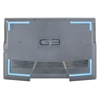 Нижняя крышка для Dell G3 15 3590 P89F Series, (Black/Blue, Type-C, 0KV9X9, поддон, D Cover)