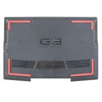 Нижня кришка для Dell G3 15 3590 P89F Series, (Black/Red, Type-C, 099JHR, піддон, D Cover)