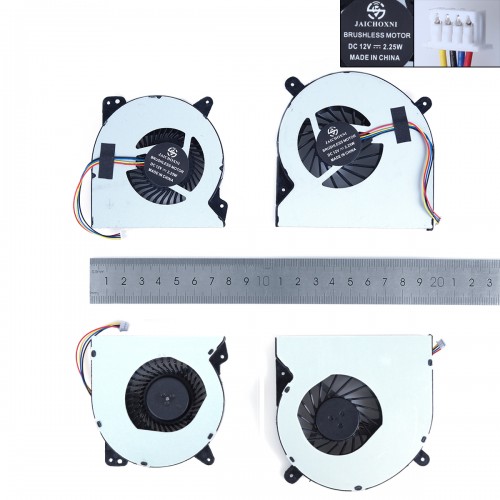 Вентилятори для ноутбука Asus ROG G750JS G750JM G750JW G750JX, (CPU+GPU DC 12V, 13NB00N1M02111, 13NB04M1P01011, HC)