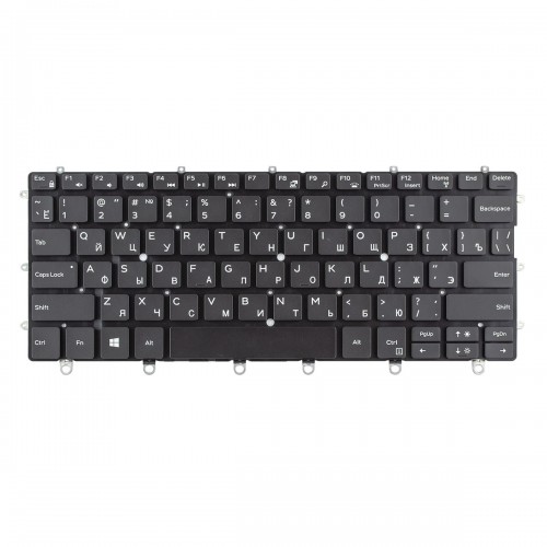 Клавиатура для ноутбука Dell XPS 13 9365, RU (Black, 072P7F, PK131QS1A06, Original)