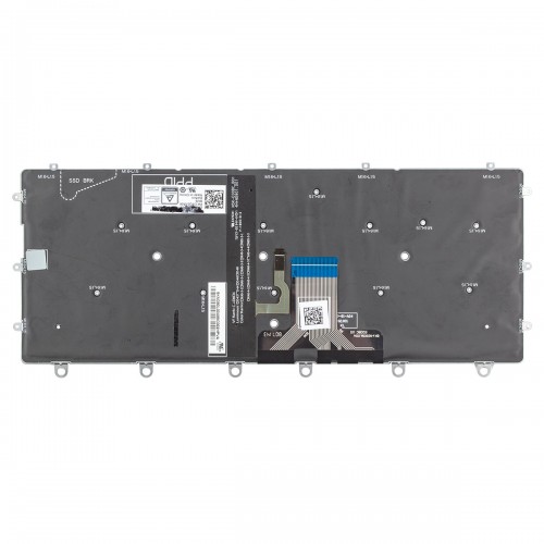 Клавиатура для ноутбука Dell XPS 13 9365, RU (Black, 072P7F, PK131QS1A06, Original)