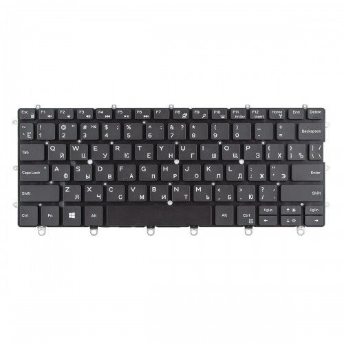 Клавіатура для ноутбука Dell XPS 13 9365, RU (Black, 072P7F, PK131QS1A06, Original)