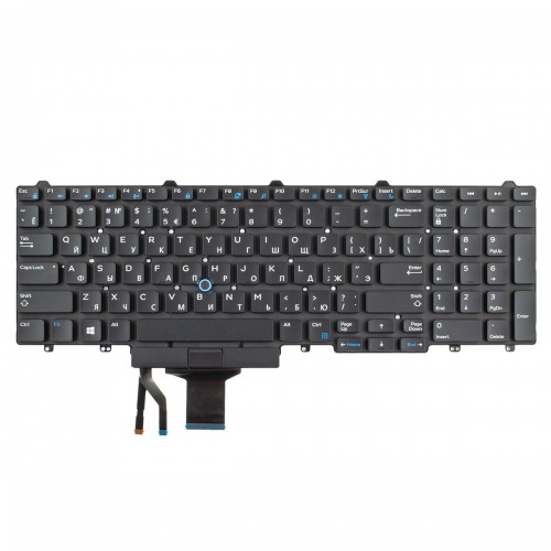 Клавиатура для ноутбука Dell Latitude E5550 E5570 E6540 Precision 3510 M3510 7510 M7510, RU, (с поинтстиком, Original)