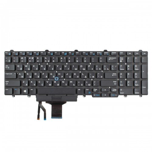 Клавіатура ноутбука Dell Latitude E5550 E5570 E6540 Precision 3510 M3510 7510 M7510, RU, (з поінтстиком, Original)