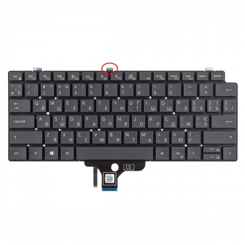 Клавиатура для ноутбука Dell Latitude 7310 series UA, Black, (з підсвіткою, 02FM7J, PK132UW2B13, Original)