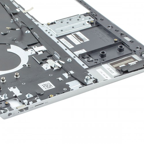 Топкейс верхняя крышка для ноутбука Dell Inspiron 15 5501 5502 5504 5505, RU, (Silver, с клавиатурой с подсветкой, 06XCC3, Original)