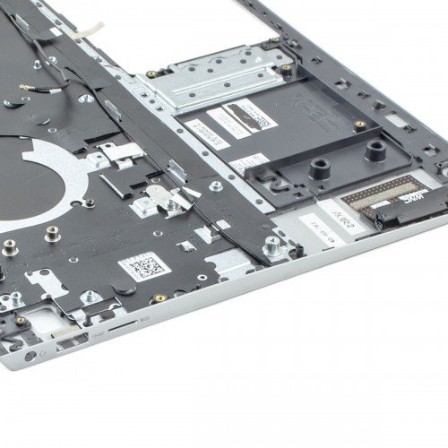 Топкейс верхня кришка для ноутбука Dell Inspiron 15 5501 5502 5504 5505, RU, (Silver, з клавіатурою із підсвіткою, 06XCC3, Original)