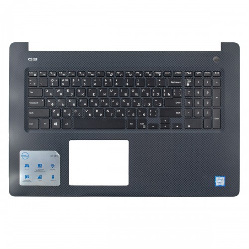 Топкейс верхня кришка для ноутбука Dell G3 17 3779, RU, (Grey, топкейс+клавіатура з підсвіткою, 0D6NDW, Original)