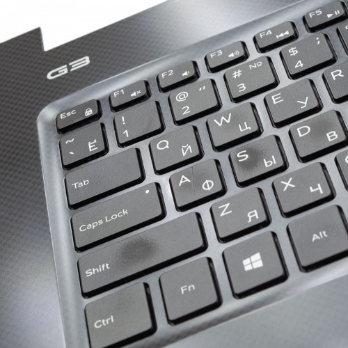 Топкейс верхня кришка для ноутбука Dell G3 17 3779, RU, (Grey, топкейс+клавіатура з підсвіткою, 0D6NDW, Original)