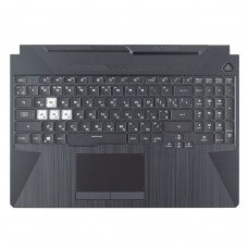 Корпус верхняя крышка для Asus FX506HC FX506HE series, RU/UA (топкейс+клавиатура, 1-Zone RGB, 90NB0703-R30UA0, Original)