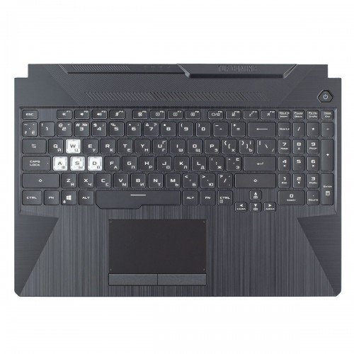 Корпус верхняя крышка для ноутбука Asus FX506HC FX506HE series, RU/UA (топкейс+клавиатура, 1-Zone RGB, 90NB0703-R30UA0, Original)