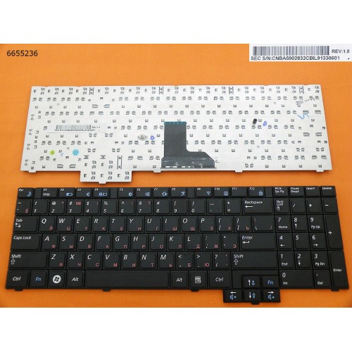Клавіатура для Samsung R519 R523 R525 R528 R530 R538 R540 R620 R719 RV508 RV510 P580 SA31 E352, RU, Black