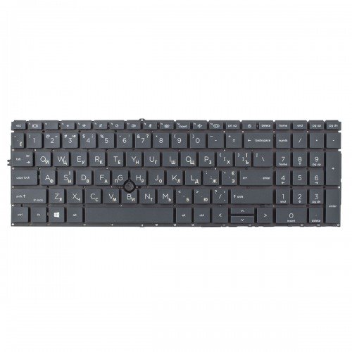 Клавіатура для ноутбука HP EliteBook 850 855 G7 G8, RU/UA, (Black, підсвітка, трекпоінт, Original)