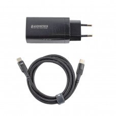 Блок живлення Type-C 65W 20V*3.25A/ 15V*3A / 12V*3A/ 9V*2A/ 5V*2A, (з кабелем 1М)