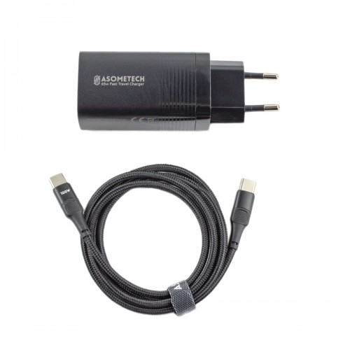 Блок питания Type-C 65W 20V*3.25A/ 15V*3A / 12V*3A/ 9V*2A/ 5V*2A, (с кабелем 1М)