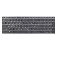 Клавіатура для HP Zbook Fury 15 G7 G8 W-1000 W-1100, UA, (Black/Gray, підсвітка, трекпоінт, Original)