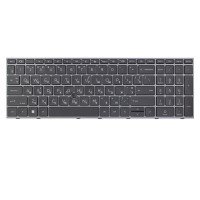 Клавіатура для HP Zbook Fury 15 G7 G8 W-1000 W-1100, UA, (Black/Gray, підсвітка, трекпоінт, Original)