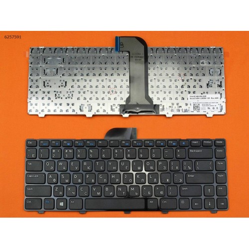 Клавиатура для ноутбука Dell Inspiron 14 3421 14R 5421 Vostro 2421, RU, Black