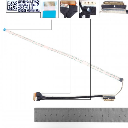 Шлейф матрицы для ноутбука Lenovo Ideapad 1-15IJL7 series, (eDP 40pin Touch, JS570, DC02C00UV00, DC02C00UV10)