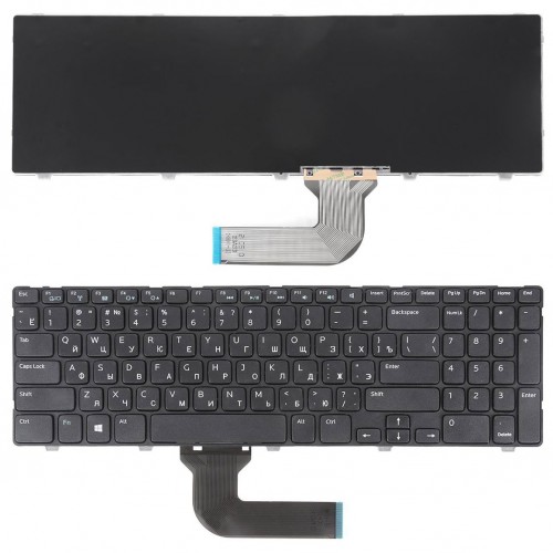 Клавіатура для Dell Inspiron 15 3521 15R 5521 2521, RU, чорна