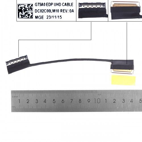 Шлейф матриці для ноутбука Lenovo Thinkpad P15v T15p Gen 3 Type 21D8 21D9 21DA 21DB 21EN 21EM, (eDP 40pin UHD, DC02C00LM10)