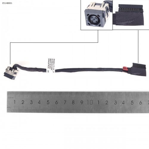 Разъем питания для ноутбука Dell Alienware M15 M17 R2 series, (0J60G1, DC301015A00, 12pin с проводом/кабелем)