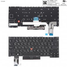 Клавіатура для Lenovo Thinkpad T490S L490 E490, RU, (Black, з трекпоінтом)