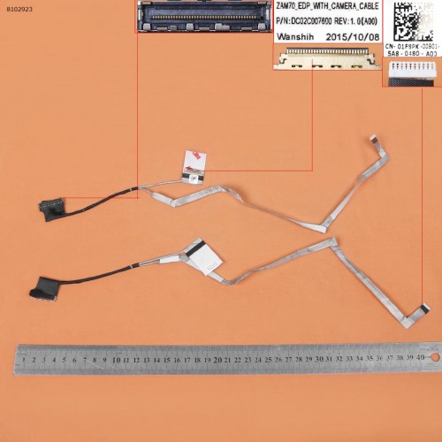 Шлейф матрицы для ноутбука Dell Latitude 14 E5450 E5440, (eDP 30pin, DC02C007600, 01F8PK)
