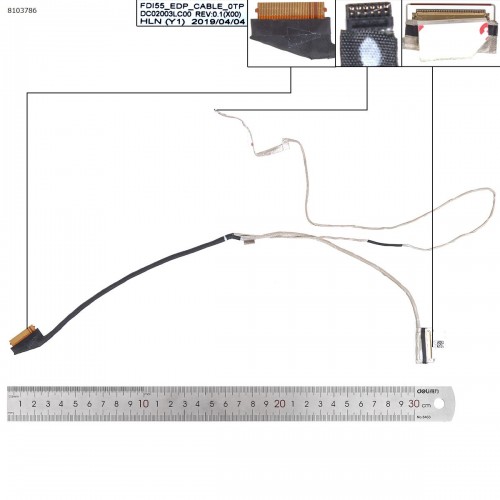 Шлейф матрицы для ноутбука Dell Inspiron 3501 3502 3505 5593, (eDP 40pin, 0PYJ46, DC02003LC00, FDI55)