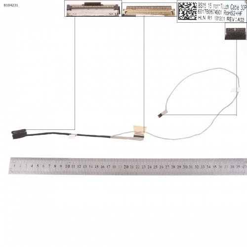 Шлейф матрицы для ноутбука HP ProBook 650 655 G2 G3 series, (eDP 30pin non-Touch, 6017B0674901, 840728-001)
