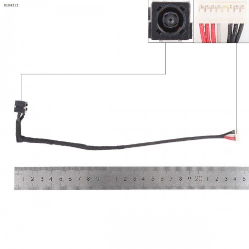 Роз'єм живлення для ноутбука Dell Inspiron 15 7557 7559 5577 5576 series, (0Y44M8, DD0AM9AD000, з проводом/кабелем)