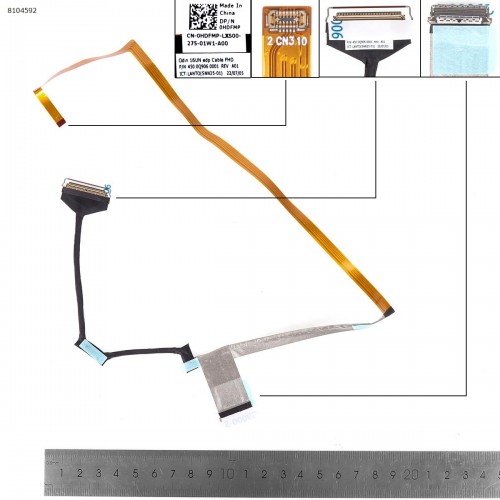 Шлейф матрицы для ноутбука Dell Vostro 5620 5625 Inspiron 7620 series, (eDP 40pin FHD, 0HDFMP, 450.0Q906.0001)