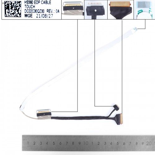 Шлейф матрицы для ноутбука Lenovo Ideapad 3-15ITL6 3-15ALC6 3-15IAU7 3-15ABA7, (eDP 40Pin Touch, DC02C00QZ00)