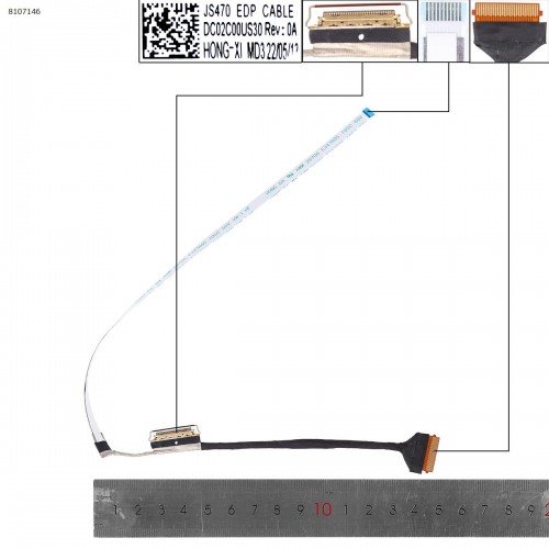 Шлейф матрицы для ноутбука Lenovo IdeaPad 1-14IJL7 1-14IAU7 1-14ALC7 1-14IGL7, (eDP 30pin, DC02C00US30, 5C10S30336)