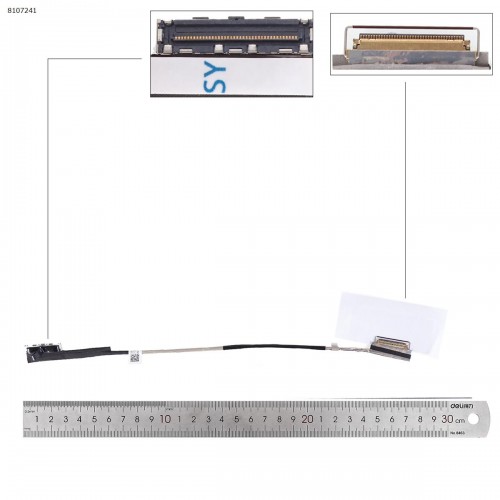 Шлейф матрицы для ноутбука HP Elitebook 745 840 G6 G7 series, (eDP 40pin UHD, 6017B1259001, PS1814, Original)