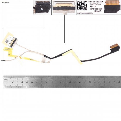 Шлейф матрицы для ноутбука Lenovo Legion Y530-15ICH, (eDP 30pin FHD, DC02001ZY10, EY515)