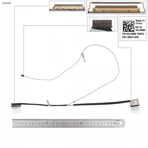 Шлейф матриці для ноутбука Dell Inspiron 15 5584 series, (eDP 40pin, 450.0G708.0011, 0G1M8X)